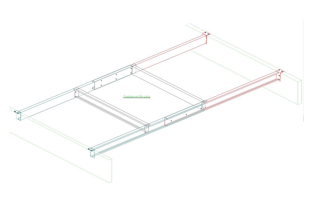 Chevêtre de toiture extensible