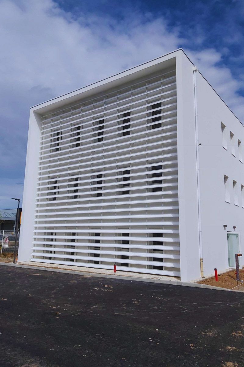 Ossature façade en lames